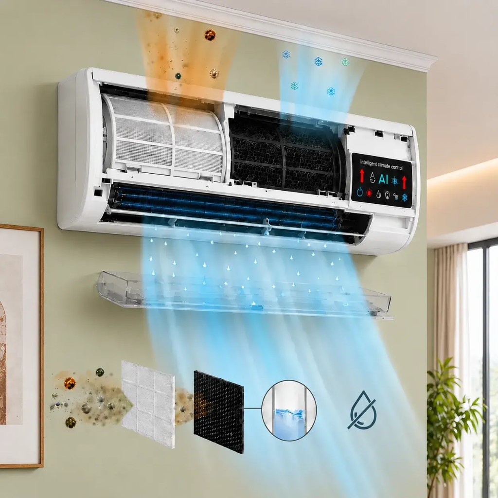 Heatora™ built-in HEPA filter for cleaner air at home