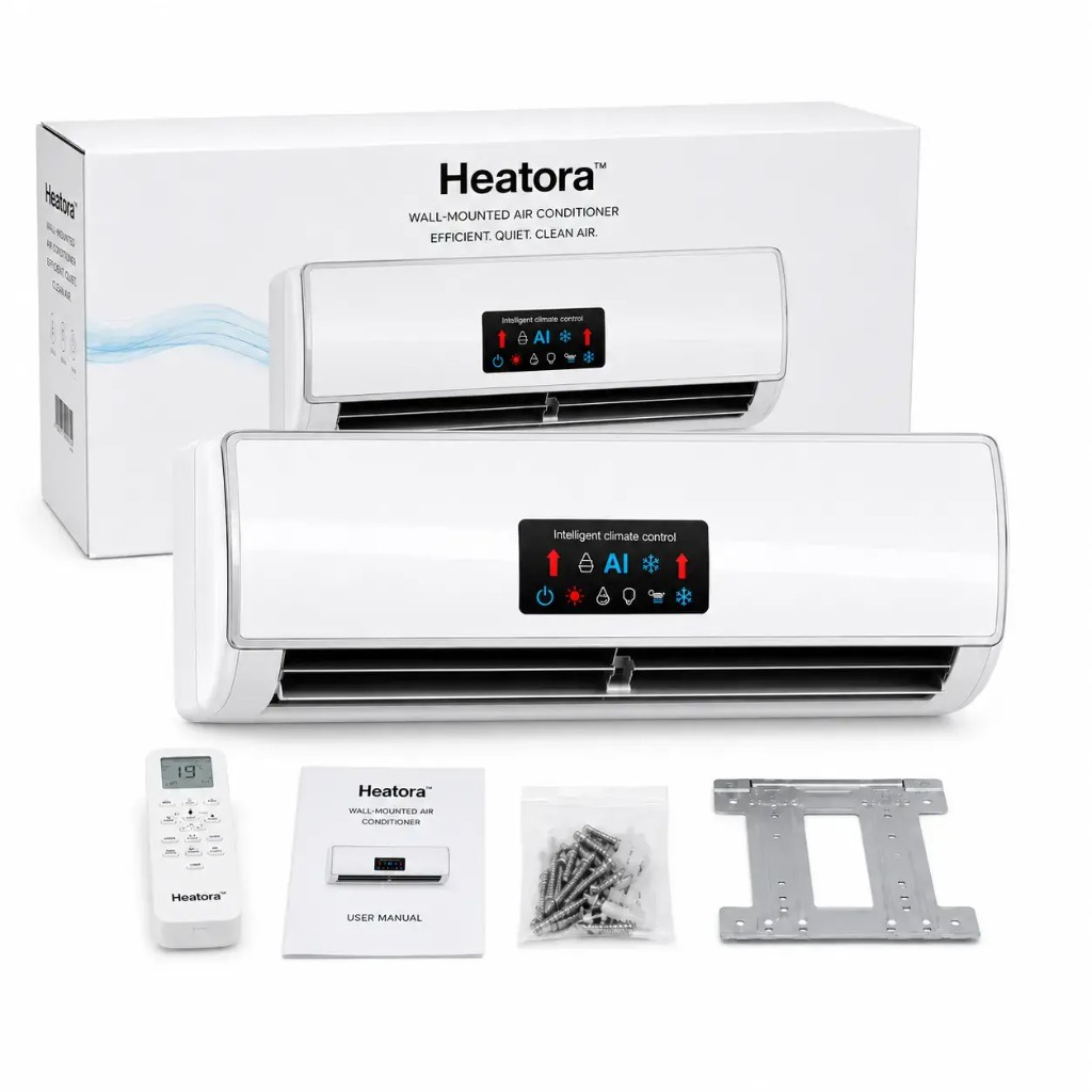 Kit completo Heatora™ con telecomando, kit montaggio e filtro HEPA