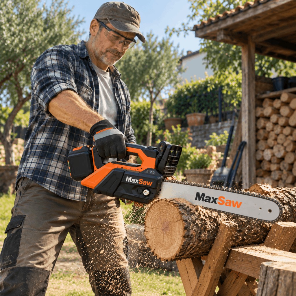 MaxSaw — la usi con una mano, in totale sicurezza